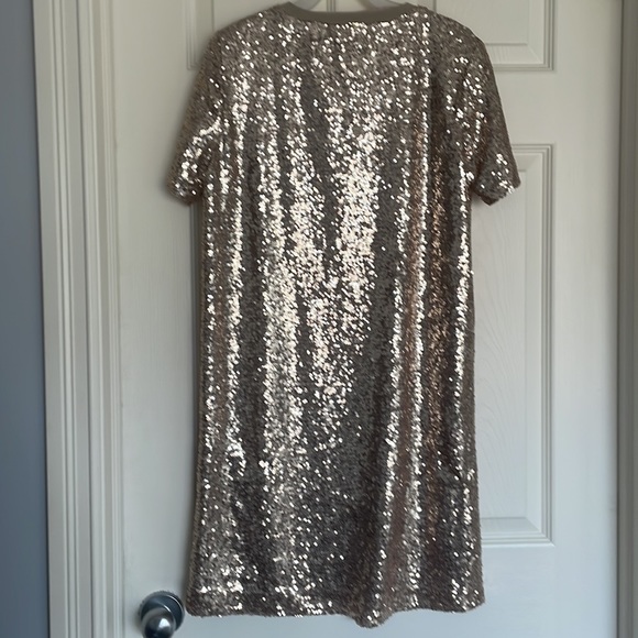 Full Sequin T-shirt Dress - Picture 3 of 7